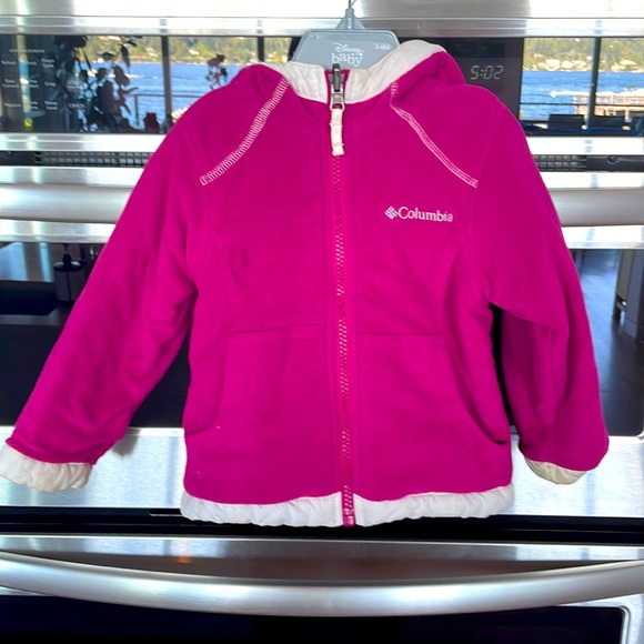 Reversible Columbia light hooded puffer fleece - Picture 4 of 7